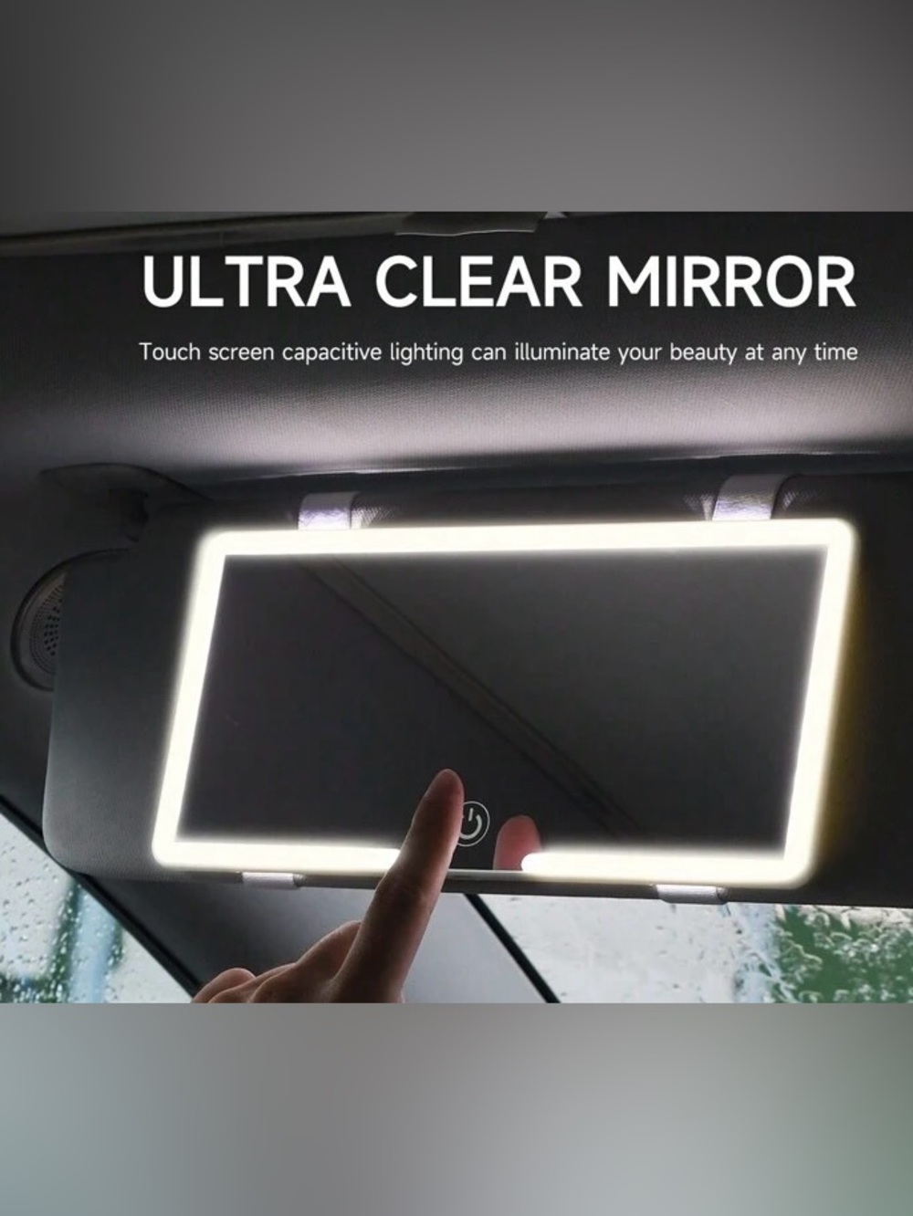 Ultra-Thin LED Touch Visor Mirror